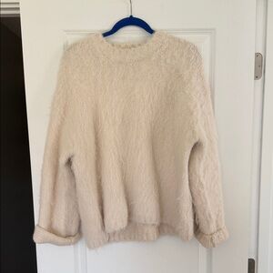H&M Mohair Cream Crew Neck Sweater